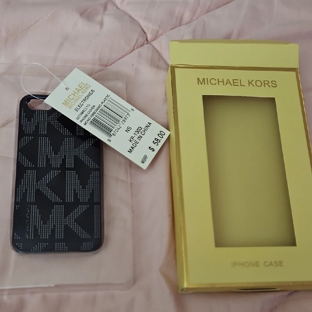 Michael Kors Studded Black Phone Case Vintage